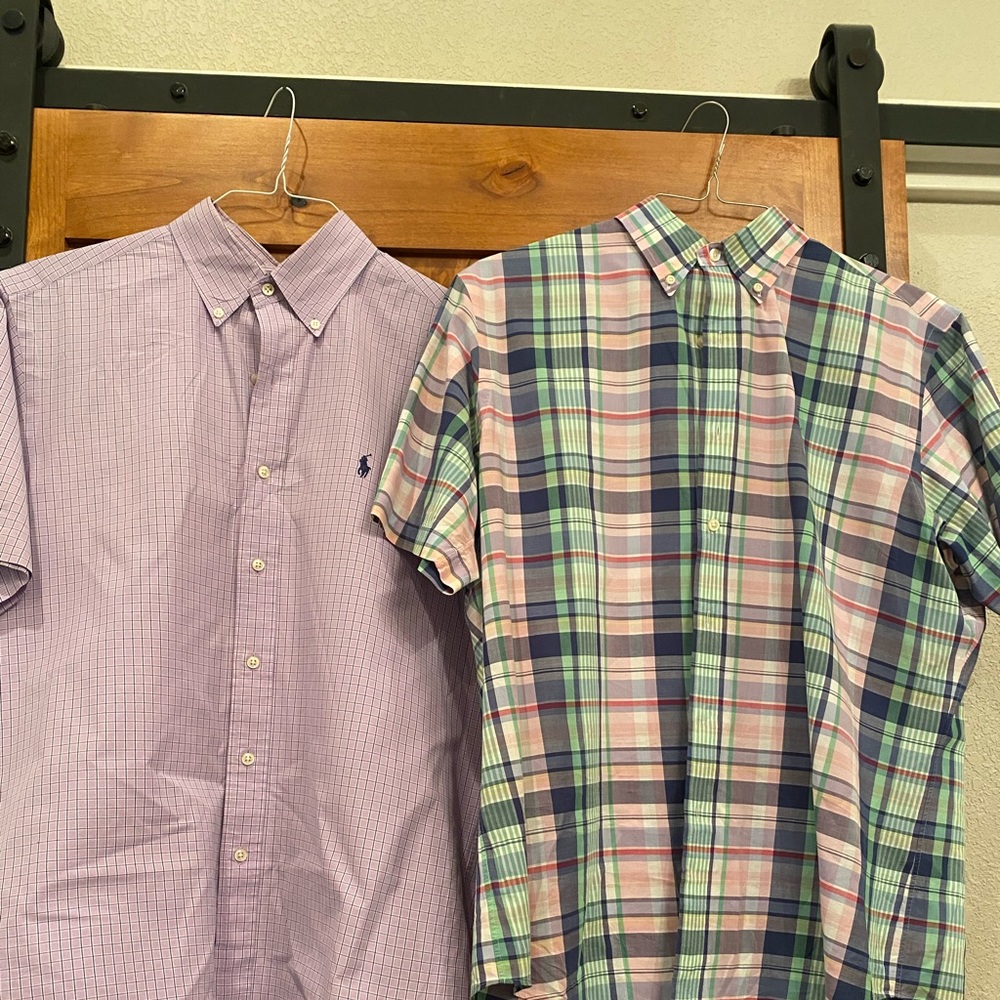2 Men’s Ralph Lauren Shirts Size L